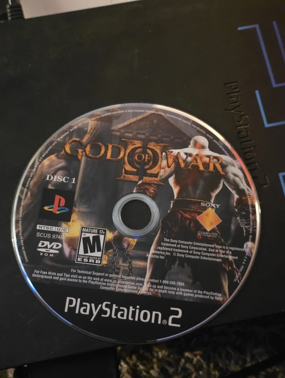 Ps2 Video Game - God Of War II, Disc 1